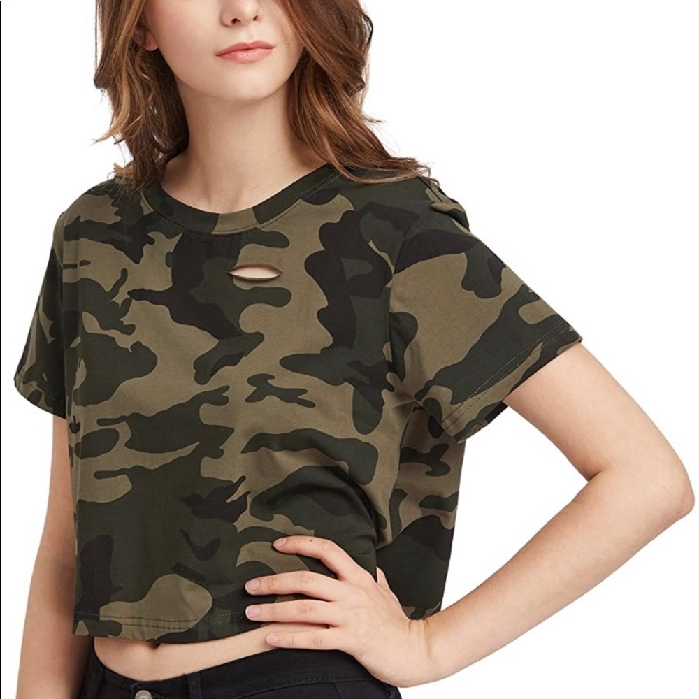Camo Crop Top
